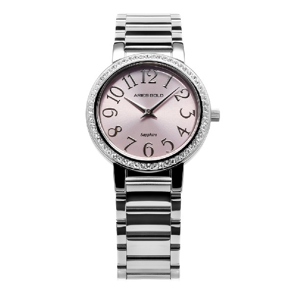 ARIES GOLD ENCHANT STARLET SILVER STAINLESS STEEL L 126B S-PKNUM WOMEN'S WATCH